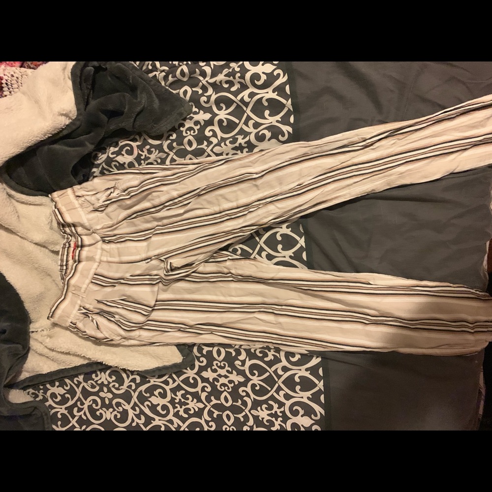 striped dress pants
